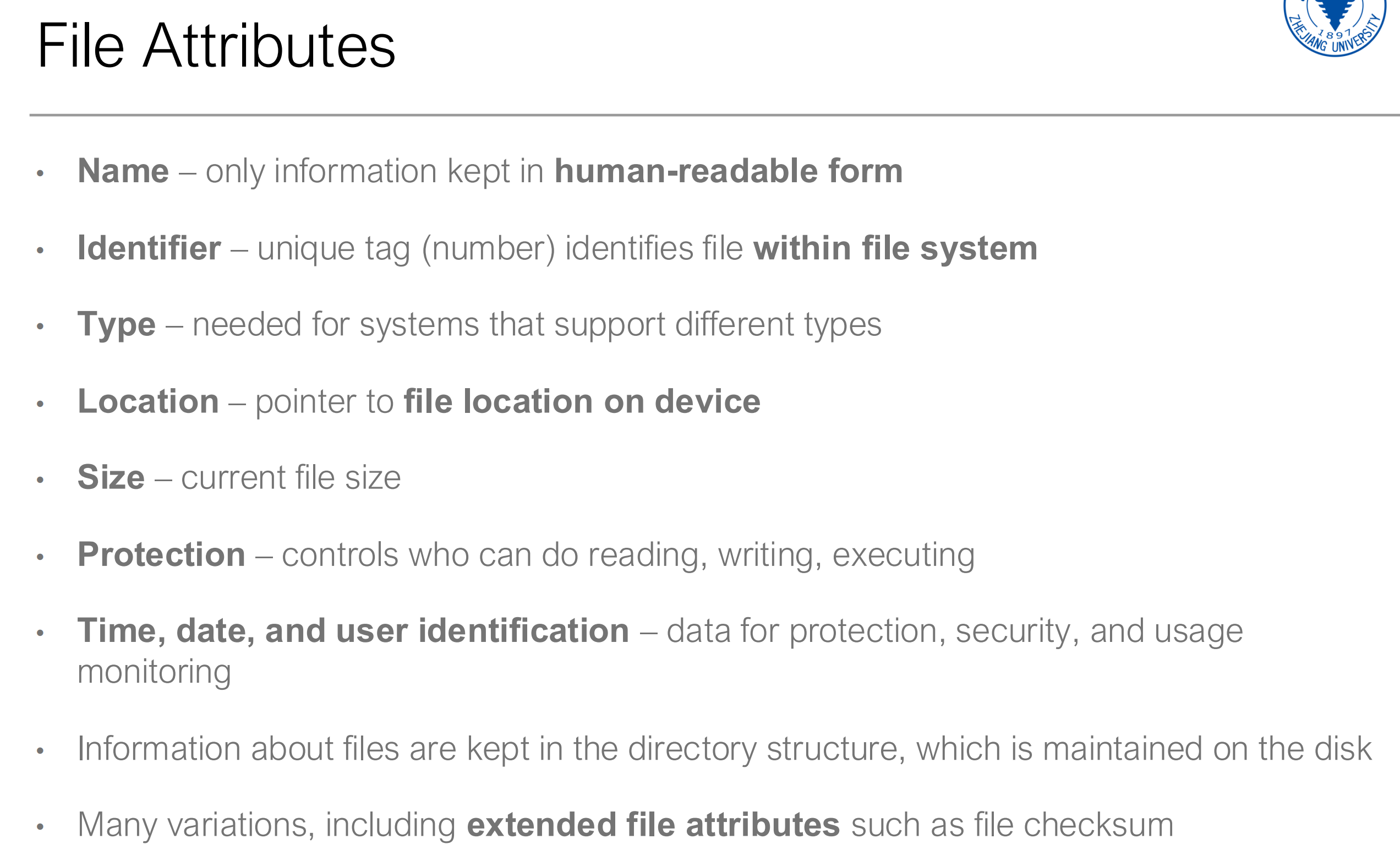 File Attributes